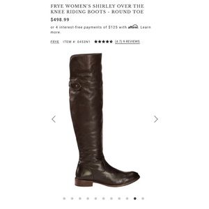 Frye over the knee boots